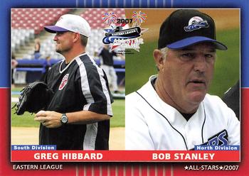 2007 Grandstand Eastern League All-Stars #NNO Greg Hibbard / Bob Stanley Front