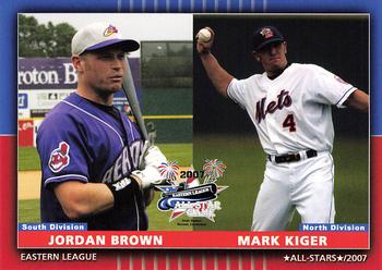 2007 Grandstand Eastern League All-Stars #NNO Jordan Brown / Mark Kiger Front