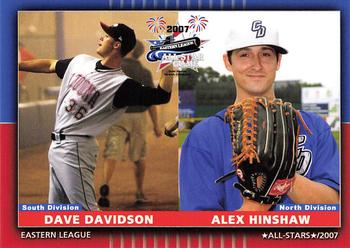 2007 Grandstand Eastern League All-Stars #NNO Dave Davidson / Alex Hinshaw Front