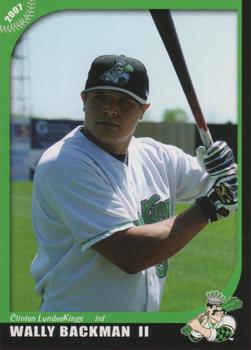 2007 Grandstand Clinton LumberKings #NNO Wally Backman Front