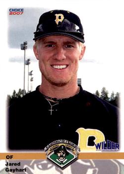 2007 Choice Anchorage Bucs #20 Jared Gayhart Front