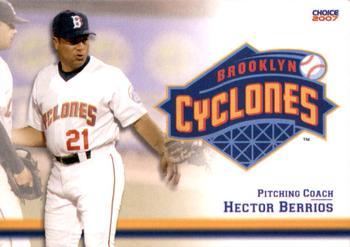 2007 Choice Brooklyn Cyclones #02 Hector Berrios Front