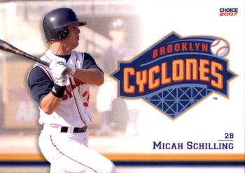 2007 Choice Brooklyn Cyclones #29 Micah Schilling Front
