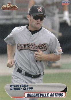 2007 Choice Greeneville Astros #36 Stubby Clapp Front