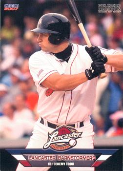 2007 Choice Lancaster Barnstormers #21 Jeremy Todd Front