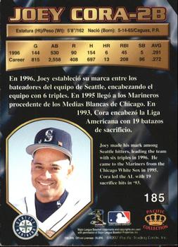 1997 Pacific Crown Collection - Light Blue #185 Joey Cora Back