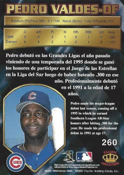 1997 Pacific Crown Collection - Light Blue #260 Pedro Valdes Back