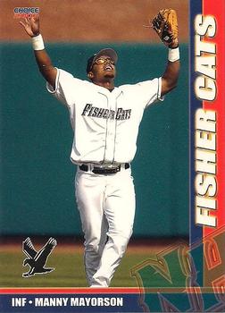 2007 Choice New Hampshire Fisher Cats #16 Manny Mayorson Front