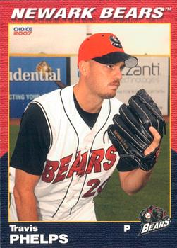 2007 Choice Newark Bears #20 Travis Phelps Front