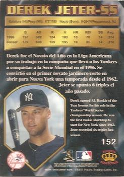 1997 Pacific Crown Collection - Silver #152 Derek Jeter Back