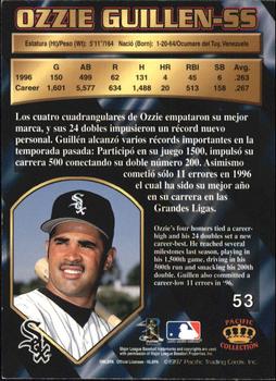 1997 Pacific Crown Collection - Silver #53 Ozzie Guillen Back