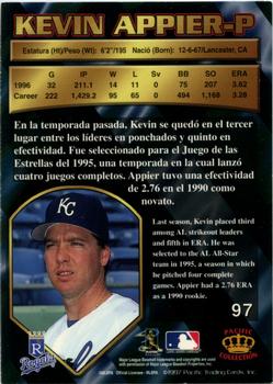 1997 Pacific Crown Collection - Silver #97 Kevin Appier Back