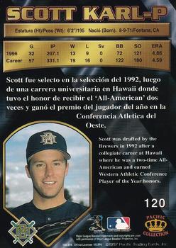 1997 Pacific Crown Collection - Silver #120 Scott Karl Back