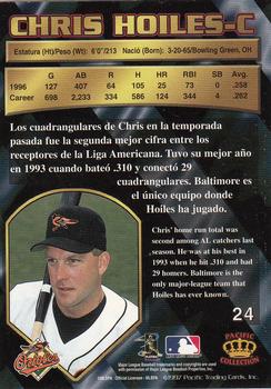 1997 Pacific Crown Collection - Silver #24 Chris Hoiles Back