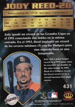 1997 Pacific Crown Collection - Silver #431 Jody Reed Back