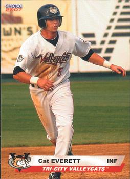 2007 Choice Tri-City ValleyCats #13 Cat Everett Front