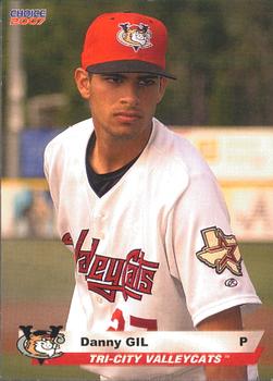 2007 Choice Tri-City ValleyCats #18 Danny Gil Front