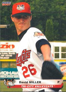 2007 Choice Tri-City ValleyCats #24 David Miller Front