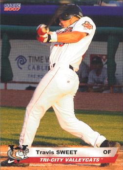 2007 Choice Tri-City ValleyCats #27 Travis Sweet Front