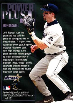 1997 Ultra - Power Plus (Series One) #1 Jeff Bagwell Back