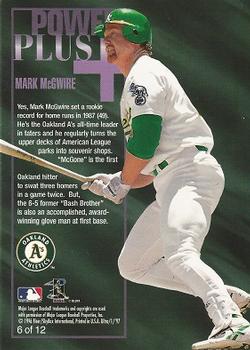 1997 Ultra - Power Plus (Series One) #6 Mark McGwire Back