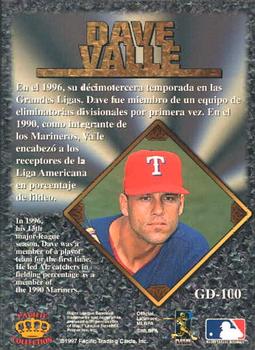 1997 Pacific Prism Invincible - Gems of the Diamond #GD-100 Dave Valle Back