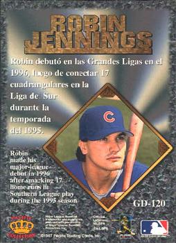 1997 Pacific Prism Invincible - Gems of the Diamond #GD-120 Robin Jennings Back