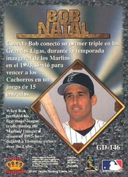 1997 Pacific Prism Invincible - Gems of the Diamond #GD-146 Bob Natal Back