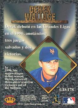 1997 Pacific Prism Invincible - Gems of the Diamond #GD-178 Derek Wallace Back