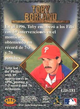 1997 Pacific Prism Invincible - Gems of the Diamond #GD-181 Toby Borland Back