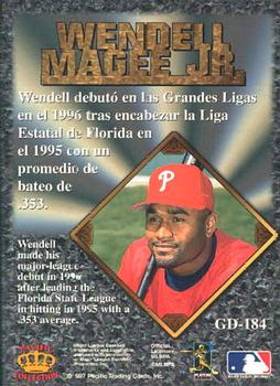 1997 Pacific Prism Invincible - Gems of the Diamond #GD-184 Wendell Magee Jr. Back