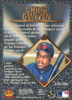 1997 Pacific Prism Invincible - Gems of the Diamond #GD-206 Chris Gwynn Back
