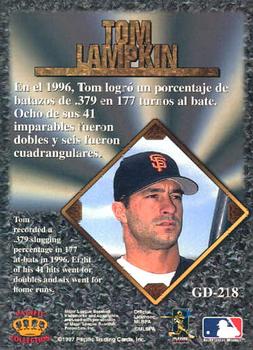 1997 Pacific Prism Invincible - Gems of the Diamond #GD-218 Tom Lampkin Back