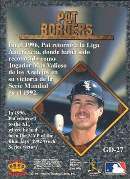 1997 Pacific Prism Invincible - Gems of the Diamond #GD-27 Pat Borders Back