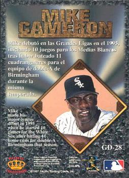 1997 Pacific Prism Invincible - Gems of the Diamond #GD-28 Mike Cameron Back