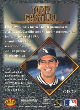1997 Pacific Prism Invincible - Gems of the Diamond #GD-29 Tony Castillo Back