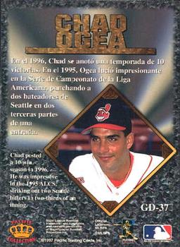 1997 Pacific Prism Invincible - Gems of the Diamond #GD-37 Chad Ogea Back