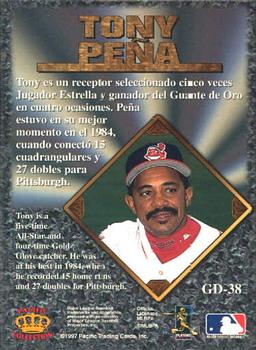 1997 Pacific Prism Invincible - Gems of the Diamond #GD-38 Tony Pena Back