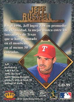 1997 Pacific Prism Invincible - Gems of the Diamond #GD-99 Jeff Russell Back