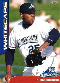 2007 Choice West Michigan Whitecaps #03 Randor Bierd Front