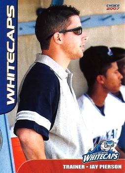 2007 Choice West Michigan Whitecaps #30 Jay Pierson Front
