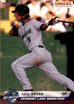 2007 Choice Vermont Lake Monsters #23 Aaron Seuss Front