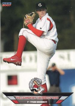 2007 Choice Williamsport Crosscutters #02 Tyson Brummett Front