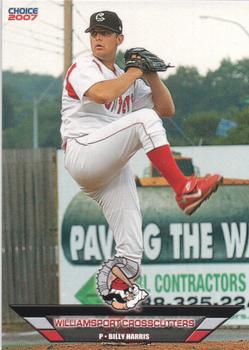 2007 Choice Williamsport Crosscutters #11 Billy Harris Front