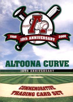2008 Grandstand Altoona Curve 10th Anniversary #NNO Checklist Front