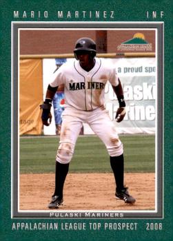 2008 Grandstand Appalachian League Top Prospects #NNO Mario Martinez Front