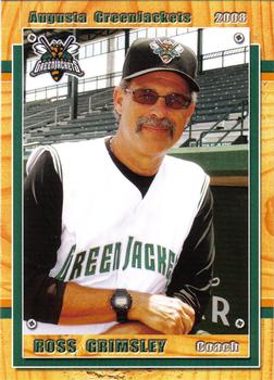 2008 Grandstand Augusta GreenJackets #NNO Ross Grimsley Front