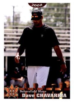 2008 Grandstand Bakersfield Blaze #NNO Dave Chavarria Front