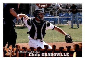 2008 Grandstand Bakersfield Blaze #NNO Chris Gradoville Front