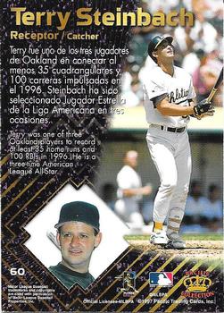 1997 Pacific Prism Invincible - Platinum #60 Terry Steinbach Back